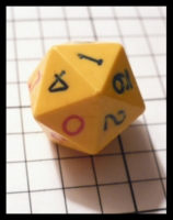 Dice : Dice - DM Collection - Gamescience D20 Safron Inked - Ebay Nov 2010